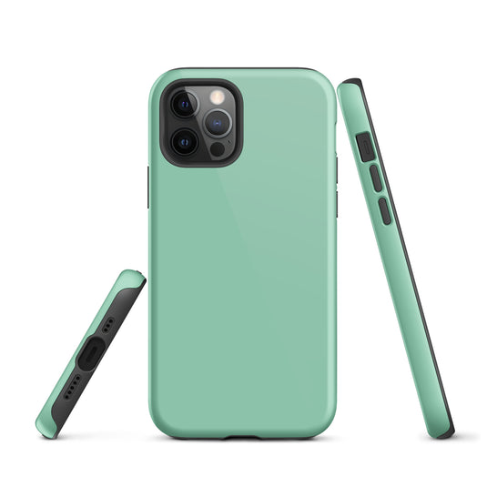 Vista Blue iPhone Case Hardshell 3D Wrap Thermal Plain Color CREATIVETECH