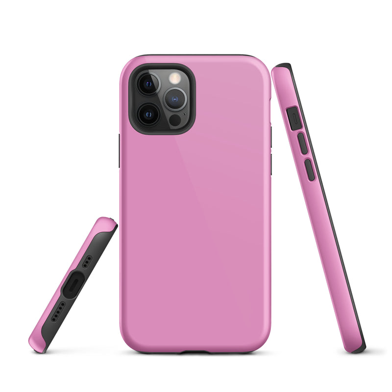 Load image into Gallery viewer, Lavender Rose Pink iPhone Case Hardshell 3D Wrap Thermal Plain Color CREATIVETECH