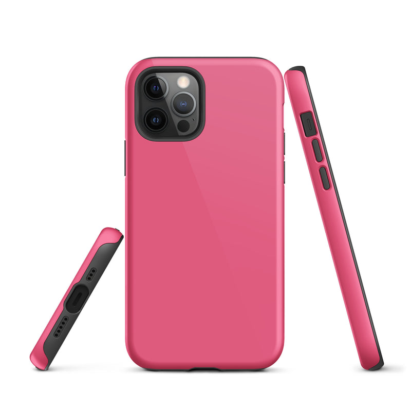 Load image into Gallery viewer, Brink Pink iPhone Case Hardshell 3D Wrap Thermal Plain Color CREATIVETECH
