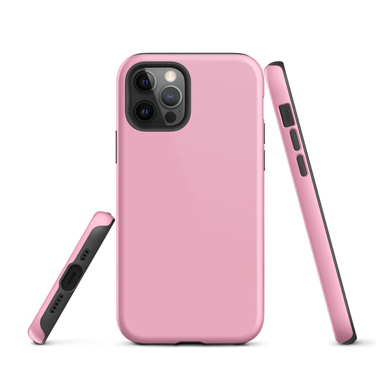 Cotton Candy Pink iPhone Case Hardshell 3D Wrap Thermal Plain Color CREATIVETECH