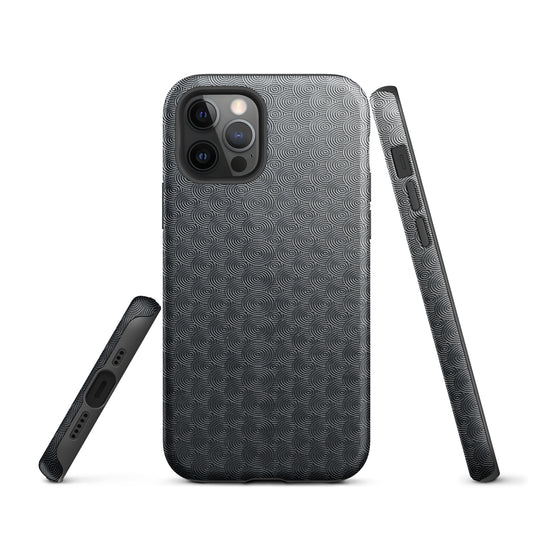 Carved Metal Dark iPhone Case Hardshell 3D Wrap Thermal Plain Color CREATIVETECH