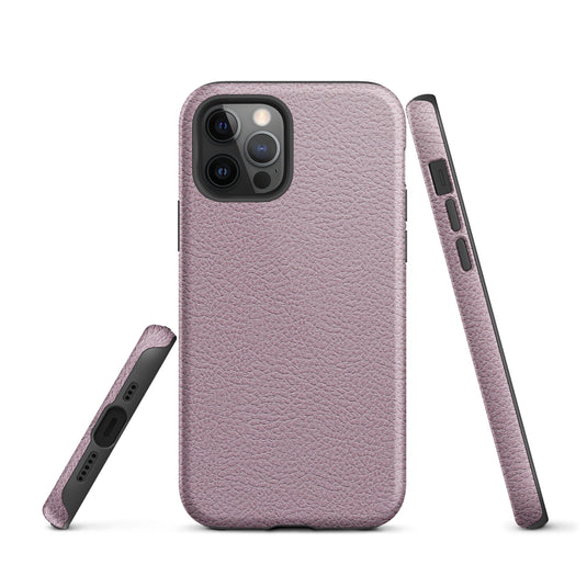 Ash Pink Leather iPhone Case Hardshell 3D Wrap Thermal CREATIVETECH