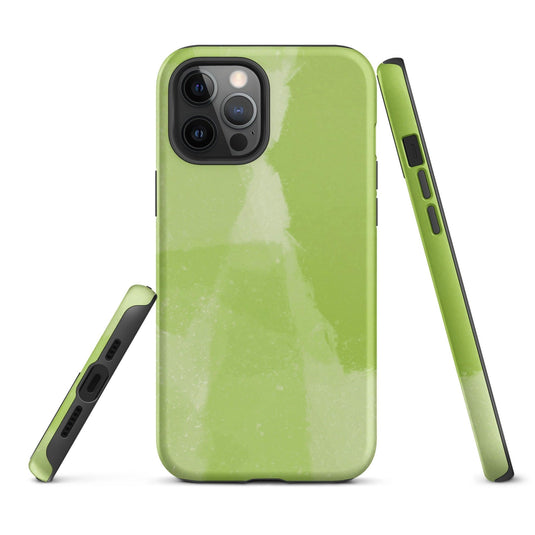 Creative Paint Green Colorful Hardshell iPhone Case Double Layer Impact Resistant Tough 3D Wrap CREATIVETECH