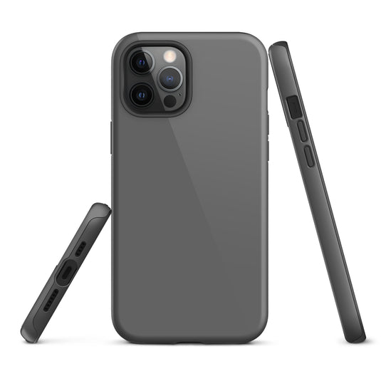 Zambezi Grey iPhone Case Hardshell 3D Wrap Thermal Plain Color CREATIVETECH
