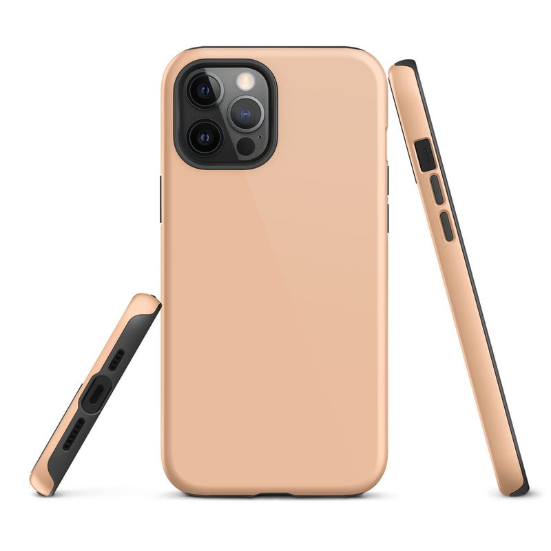 Load image into Gallery viewer, Peach Orange iPhone Case Hardshell 3D Wrap Thermal Plain Color CREATIVETECH