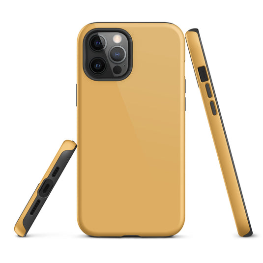 Harvest Yellow iPhone Case Hardshell 3D Wrap Thermal Plain Color CREATIVETECH