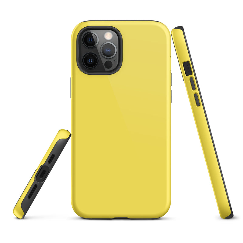 Load image into Gallery viewer, Paris Daisy Yellow iPhone Case Hardshell 3D Wrap Thermal Plain Color CREATIVETECH