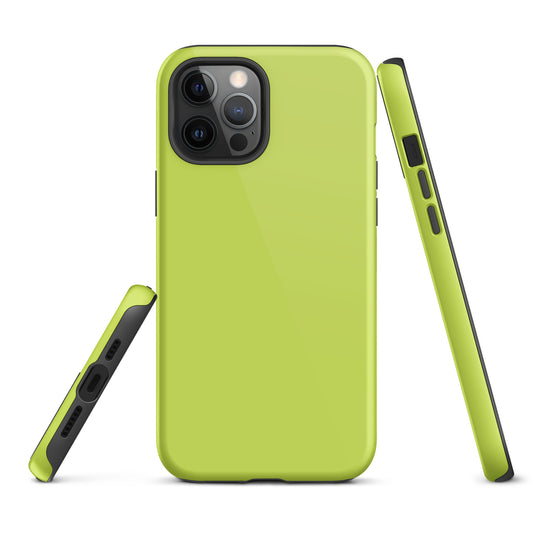 Mindaro Green iPhone Case Hardshell 3D Wrap Thermal Plain Color CREATIVETECH