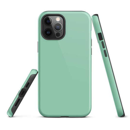 Vista Blue iPhone Case Hardshell 3D Wrap Thermal Plain Color CREATIVETECH