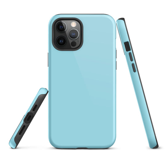 Blizzard Blue iPhone Case Hardshell 3D Wrap Thermal Plain Color CREATIVETECH