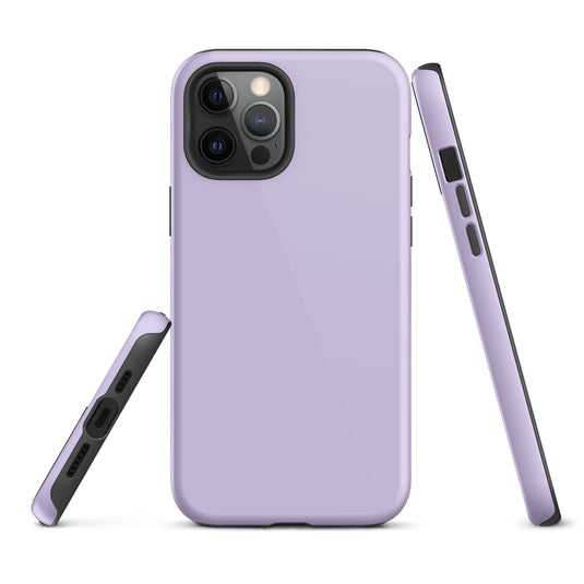 Fog Violet iPhone Case Hardshell 3D Wrap Thermal Plain Color CREATIVETECH