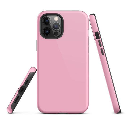 Cotton Candy Pink iPhone Case Hardshell 3D Wrap Thermal Plain Color CREATIVETECH