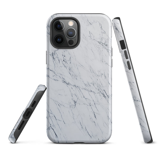 White Marble Stone iPhone Case Hardshell 3D Wrap Thermal CREATIVETECH
