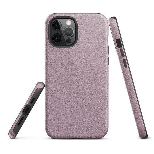 Ash Pink Leather iPhone Case Hardshell 3D Wrap Thermal CREATIVETECH