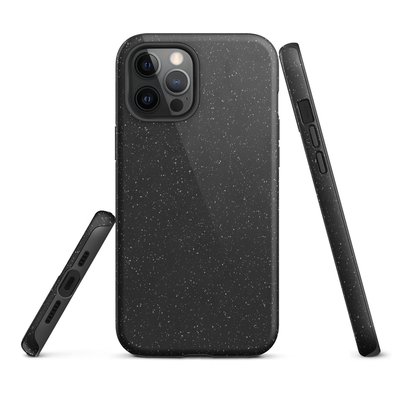 Load image into Gallery viewer, Speckled Black iPhone Case Hardshell 3D Wrap Thermal CREATIVETECH