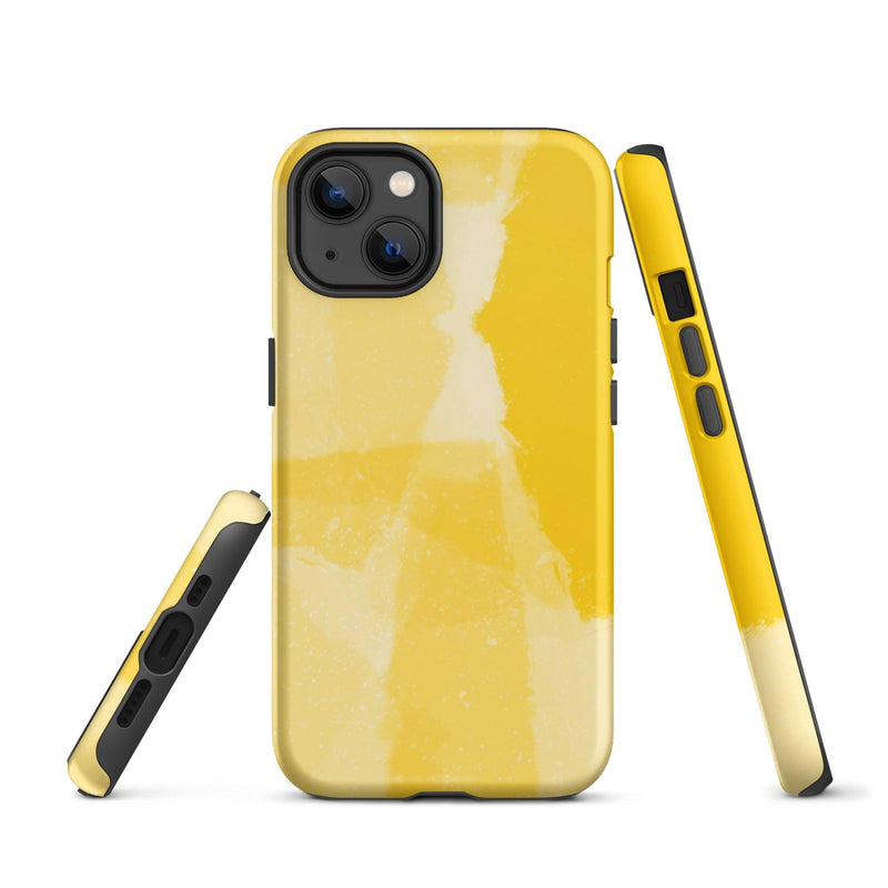 Load image into Gallery viewer, Creative Paint Yellow Colorful Hardshell iPhone Case Double Layer Impact Resistant Tough 3D Wrap CREATIVETECH