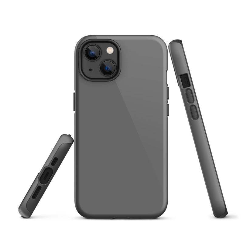 Load image into Gallery viewer, Grey iPhone Case Hardshell 3D Wrap Thermal Plain Color CREATIVETECH