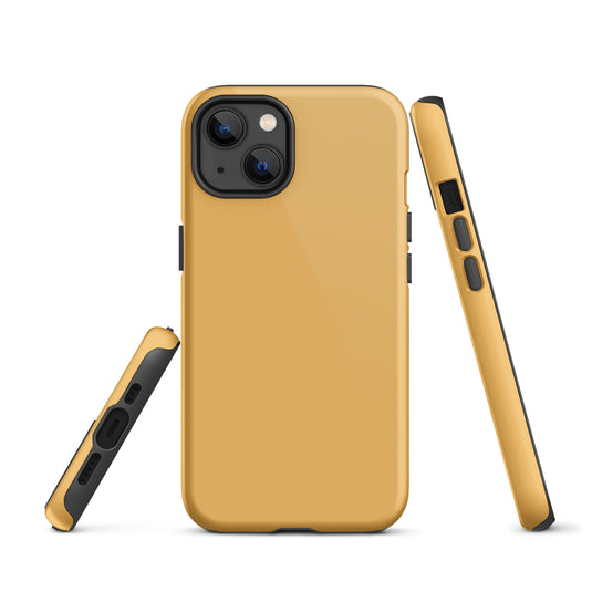 Harvest Yellow iPhone Case Hardshell 3D Wrap Thermal Plain Color CREATIVETECH