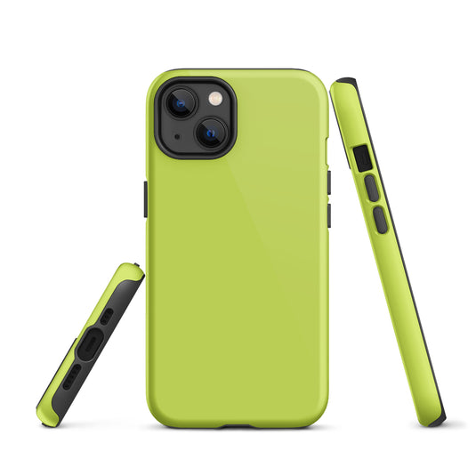 Mindaro Green iPhone Case Hardshell 3D Wrap Thermal Plain Color CREATIVETECH