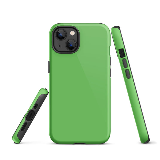 Mantis Green iPhone Case Hardshell 3D Wrap Thermal Plain Color CREATIVETECH