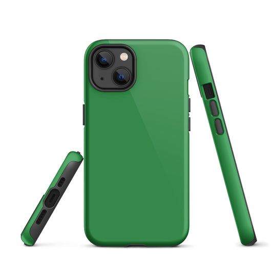 Sea Green iPhone Case Hardshell 3D Wrap Thermal Plain Color CREATIVETECH