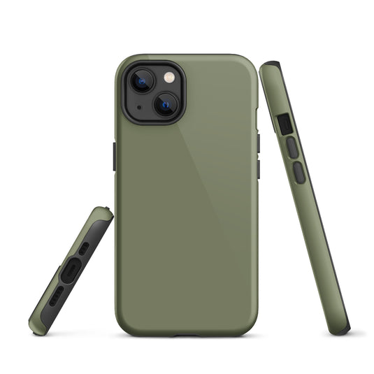 Finch Green iPhone Case Hardshell 3D Wrap Thermal Plain Color CREATIVETECH