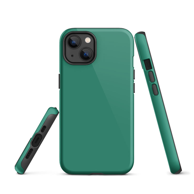 Load image into Gallery viewer, Elf Green iPhone Case Hardshell 3D Wrap Thermal Plain Color CREATIVETECH