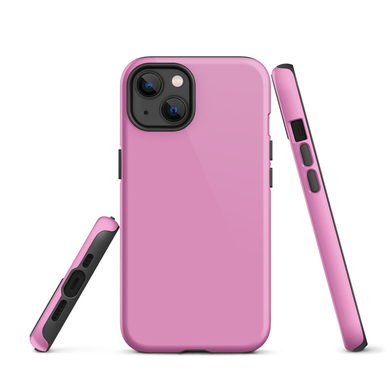 Load image into Gallery viewer, Lavender Rose Pink iPhone Case Hardshell 3D Wrap Thermal Plain Color CREATIVETECH