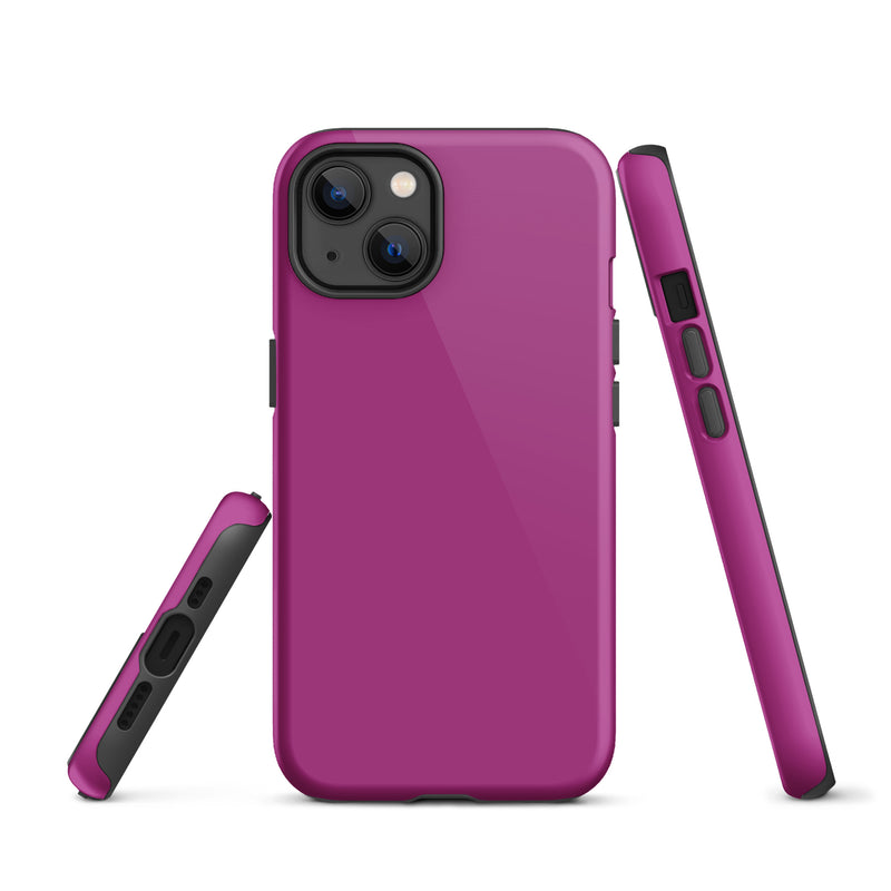 Load image into Gallery viewer, Red Violet iPhone Case Hardshell 3D Wrap Thermal Plain Color CREATIVETECH