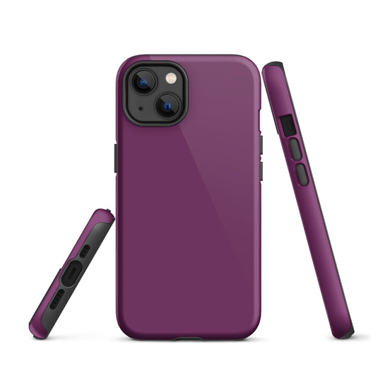 Palatinate Purple iPhone Case Hardshell 3D Wrap Thermal Plain Color CREATIVETECH