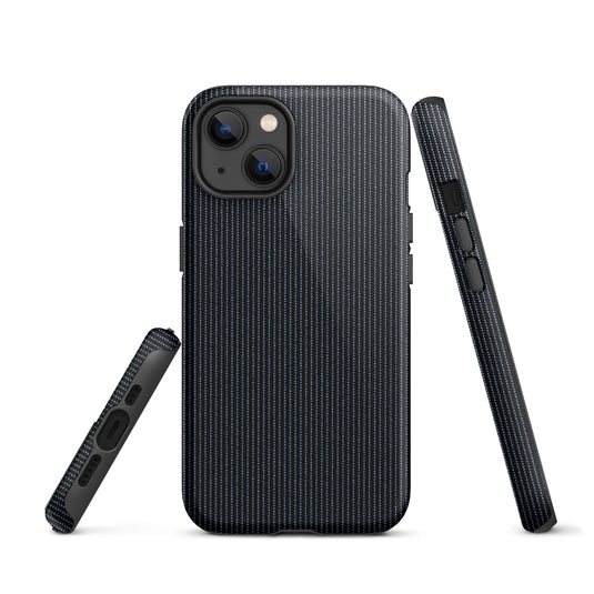 Black Textile iPhone Case Hardshell 3D Wrap Thermal Plain Color CREATIVETECH
