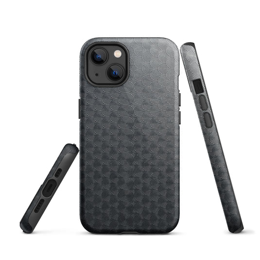 Carved Metal Dark iPhone Case Hardshell 3D Wrap Thermal Plain Color CREATIVETECH