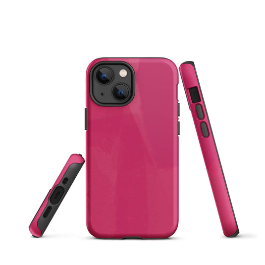 Berry Red Pink Creative Colorful Hardshell iPhone Case Double Layer Impact Resistant Tough 3D Wrap CREATIVETECH