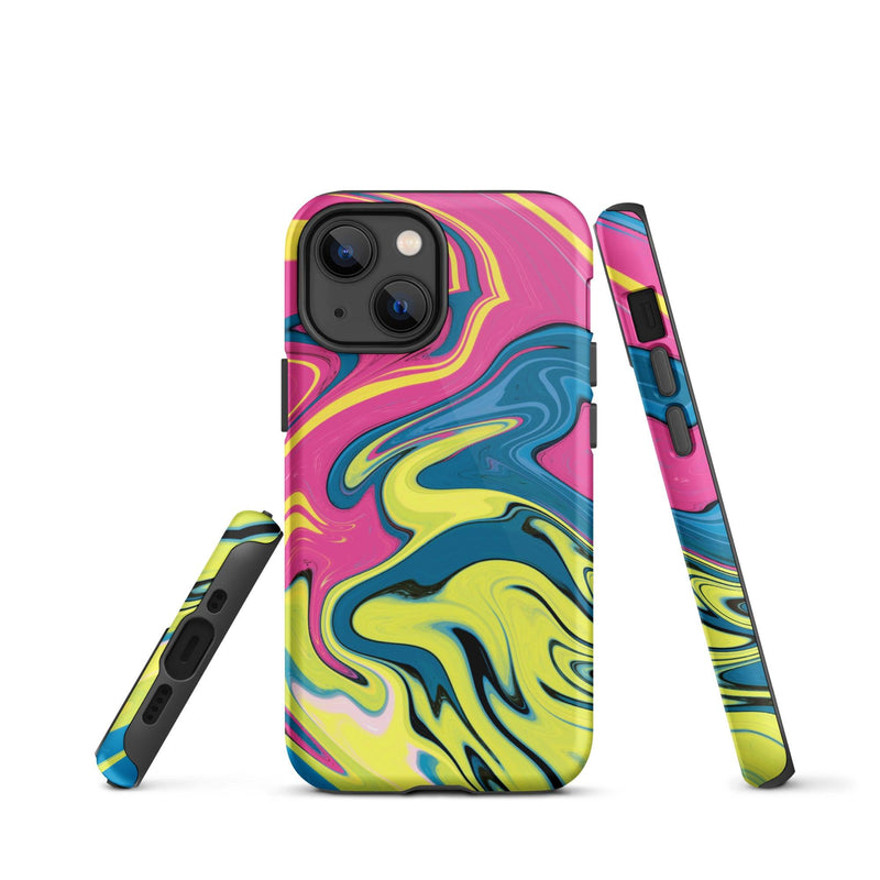 Load image into Gallery viewer, Creative Paint Colorful Hardshell iPhone Case Double Layer Impact Resistant Tough 3D Wrap CREATIVETECH