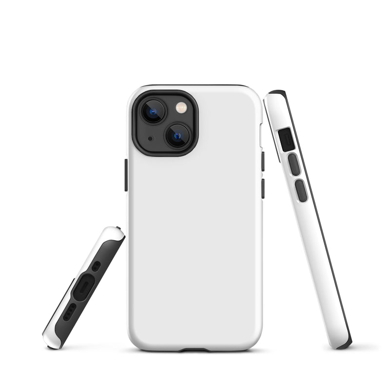 Load image into Gallery viewer, White iPhone Case Hardshell 3D Wrap Thermal Plain Color CREATIVETECH