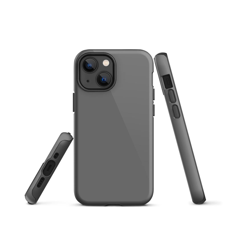 Load image into Gallery viewer, Grey iPhone Case Hardshell 3D Wrap Thermal Plain Color CREATIVETECH