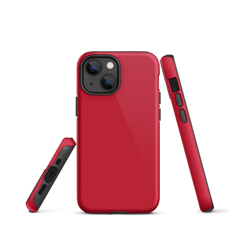 Load image into Gallery viewer, Red iPhone Case Hardshell 3D Wrap Thermal Plain Color CREATIVETECH