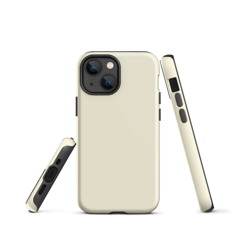 Load image into Gallery viewer, Apricot Yellow iPhone Case Hardshell 3D Wrap Thermal Plain Color CREATIVETECH