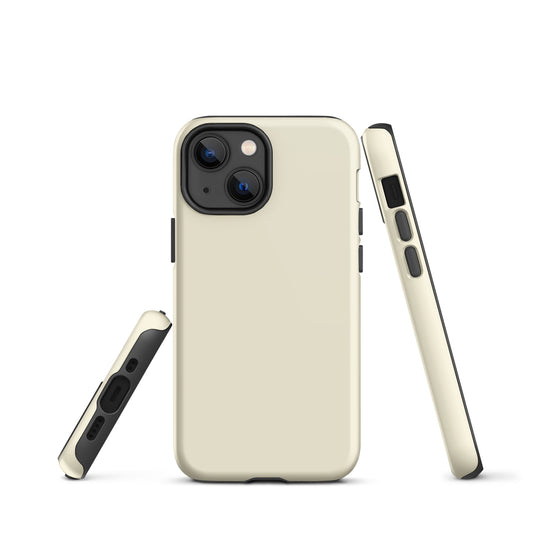 Apricot Yellow iPhone Case Hardshell 3D Wrap Thermal Plain Color CREATIVETECH