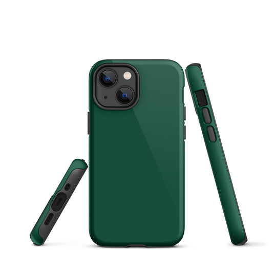 British Racing Green iPhone Case Hardshell 3D Wrap Thermal Plain Color CREATIVETECH