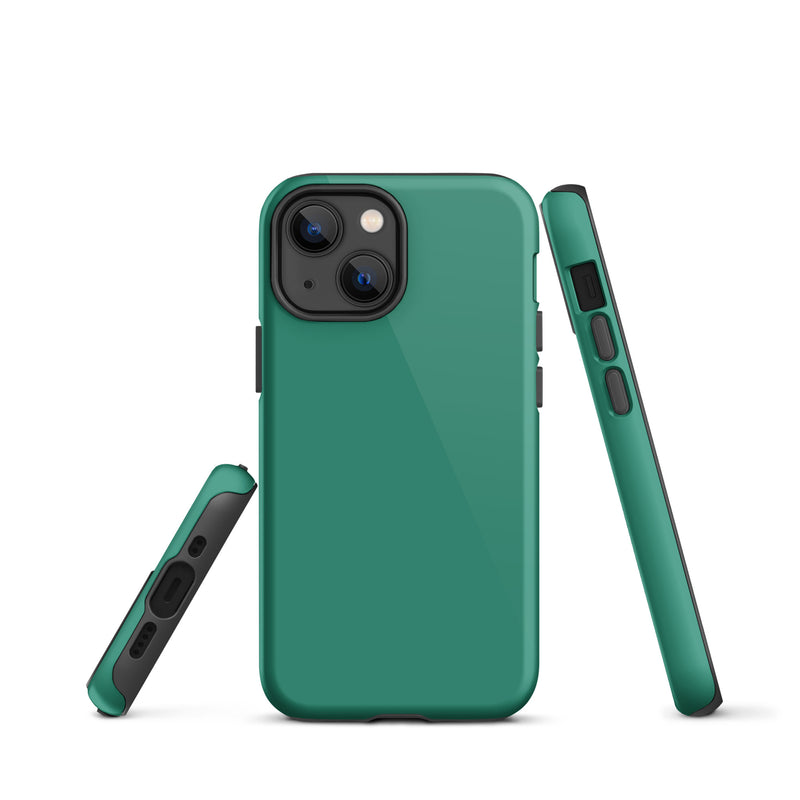 Load image into Gallery viewer, Elf Green iPhone Case Hardshell 3D Wrap Thermal Plain Color CREATIVETECH