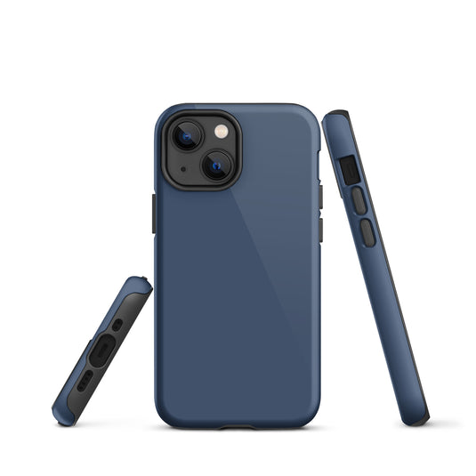 Chelo Blue iPhone Case Hardshell 3D Wrap Thermal Plain Color CREATIVETECH