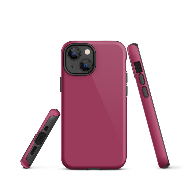 Load image into Gallery viewer, Lipstick Red iPhone Case Hardshell 3D Wrap Thermal Plain Color CREATIVETECH