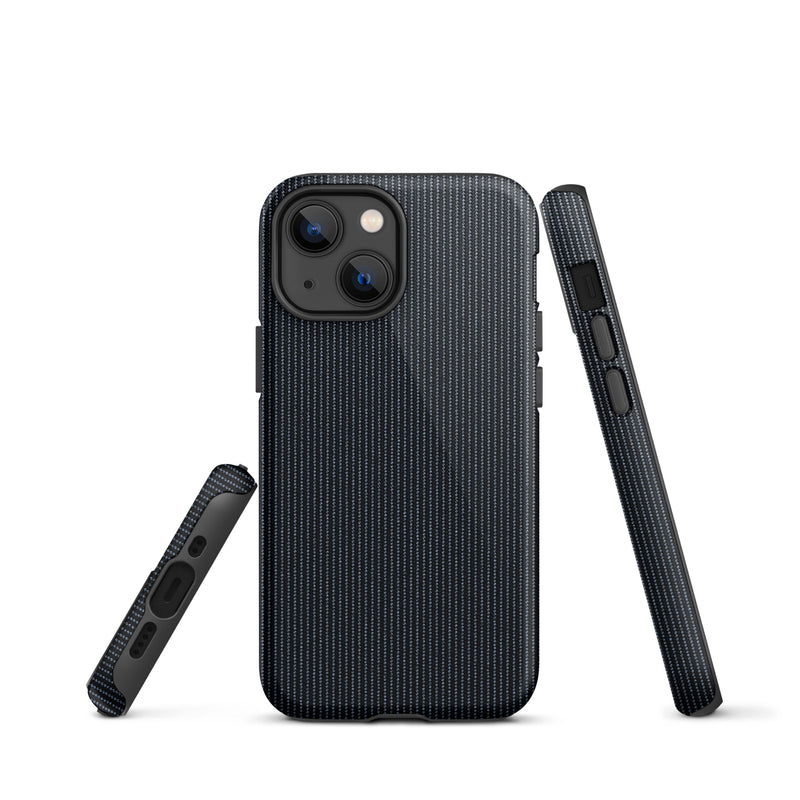 Load image into Gallery viewer, Black Textile iPhone Case Hardshell 3D Wrap Thermal Plain Color CREATIVETECH
