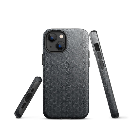 Carved Metal Dark iPhone Case Hardshell 3D Wrap Thermal Plain Color CREATIVETECH