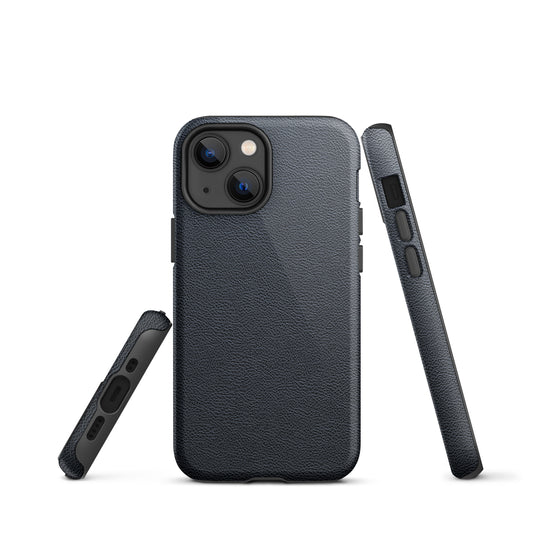 Black Leather iPhone Case Hardshell 3D Wrap Thermal CREATIVETECH