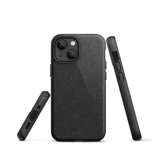 Speckled Black iPhone Case Hardshell 3D Wrap Thermal CREATIVETECH