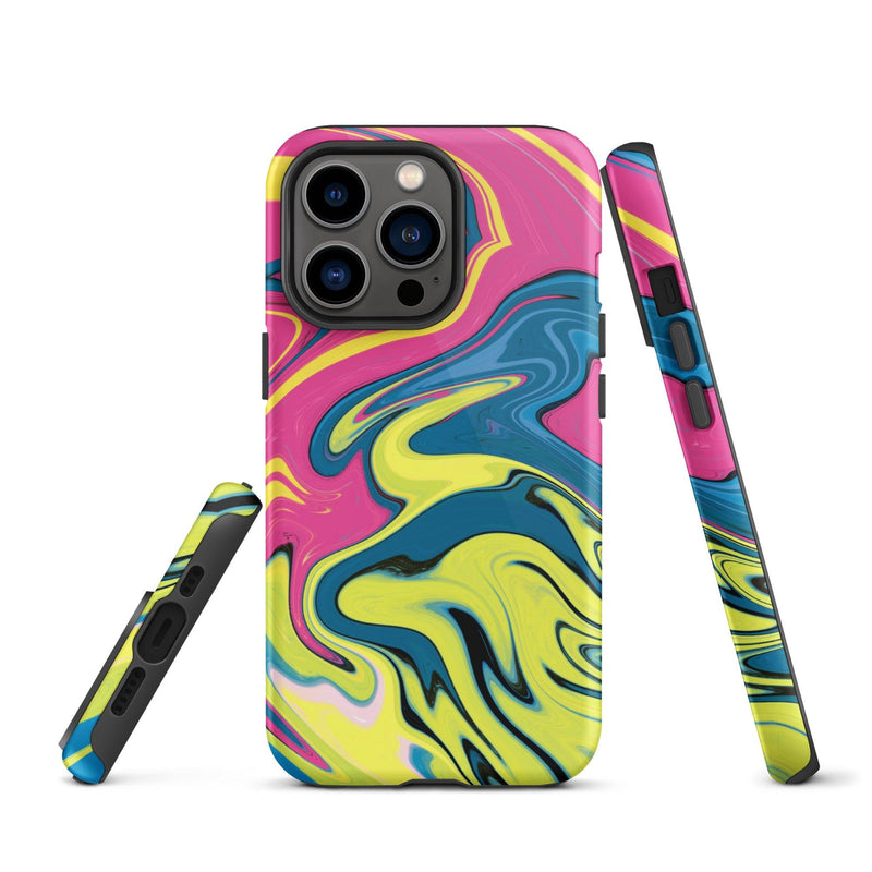 Load image into Gallery viewer, Creative Paint Colorful Hardshell iPhone Case Double Layer Impact Resistant Tough 3D Wrap CREATIVETECH