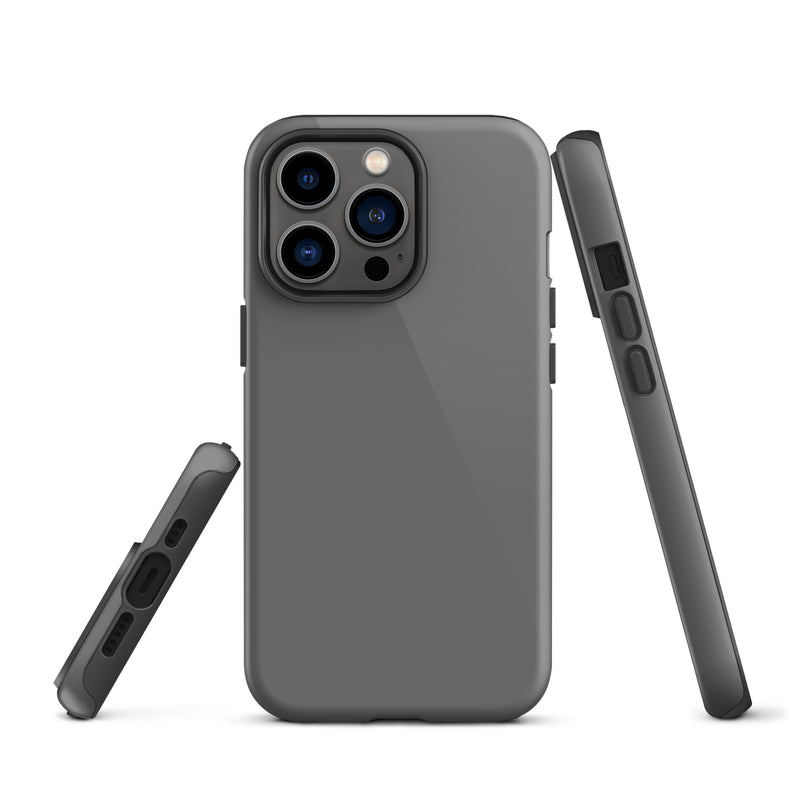 Load image into Gallery viewer, Grey iPhone Case Hardshell 3D Wrap Thermal Plain Color CREATIVETECH