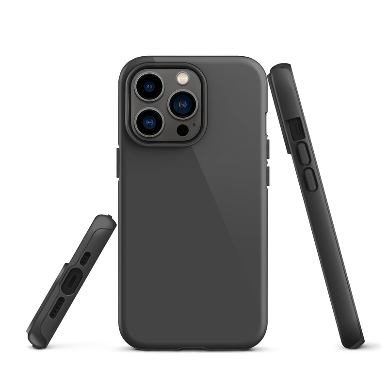 Load image into Gallery viewer, Eclipse Grey iPhone Case Hardshell 3D Wrap Thermal Plain Color CREATIVETECH